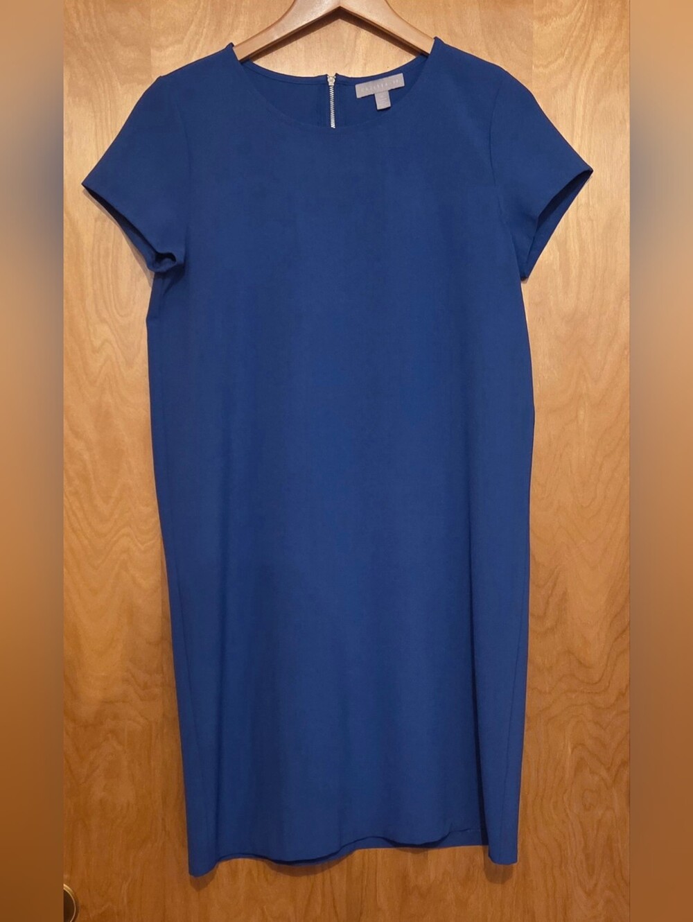Chelsea28 Blue Short-Sleeve Shift Dress